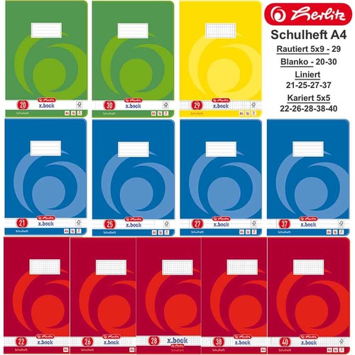 Herlitz schulheft lineatur - herlitz,