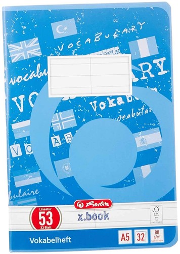 Herlitz vokabelheft fsc - herlitz, a5,