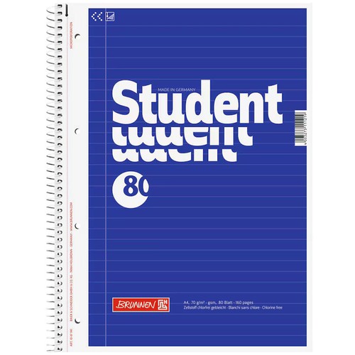 Brunnen collegeblock student - collegeblock,
