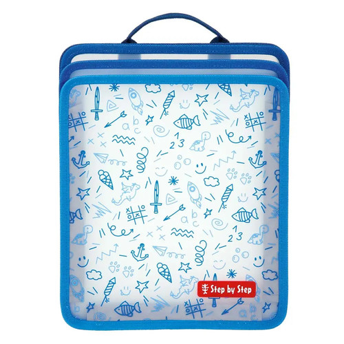 Faltbare heftbox blau - faltbare, heftbox,