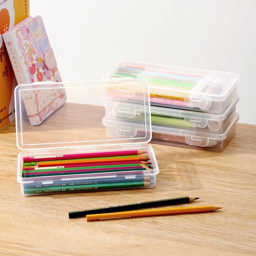 Transparente bleistiftbox - transparente,