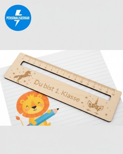 Holz lesehilfe personalisiert - holz,