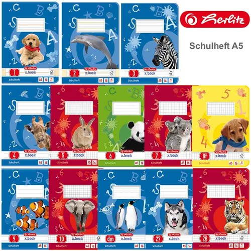 Herlitz schulheft lineatur - a5,