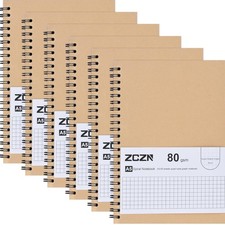 Spiralblock Set A5 Kariert, 6