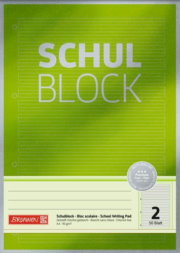 Schulblock lineatur brunnen - lineatur,