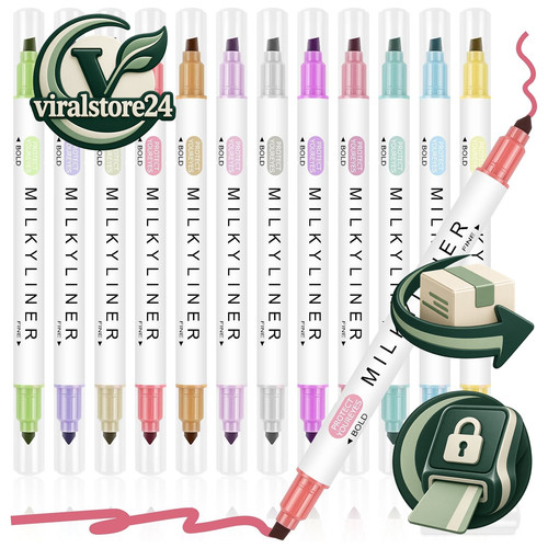 Textmarker farben pastell - 12,